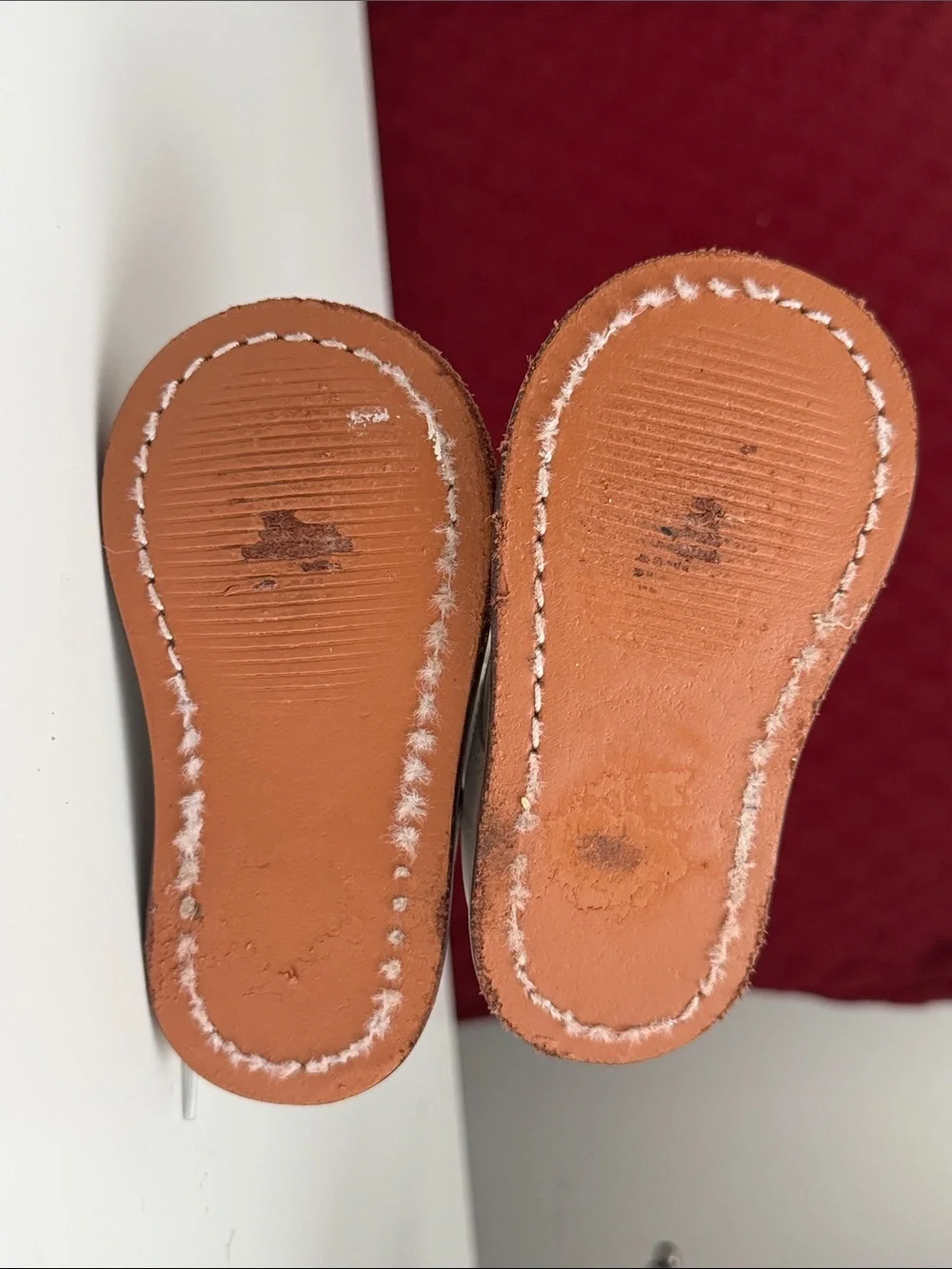 Josmo White Kids Lace-Up Leather Boots with Tan Trim